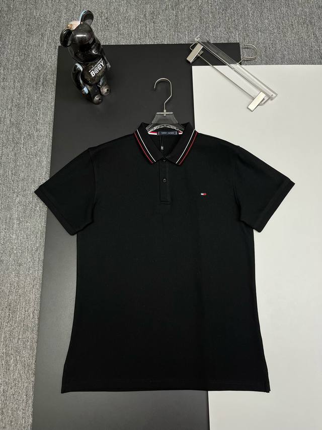 Tommy embroidered new Polo shirt Original fabric, original customized accessorie
