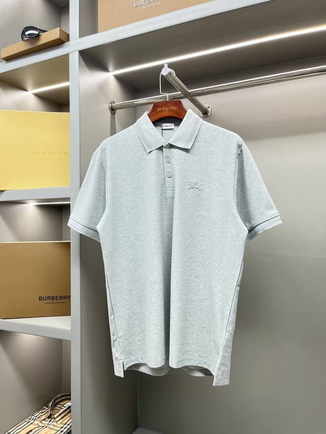 Bbr Burberry Micro Logo Warhorse Embroidery Piqu
