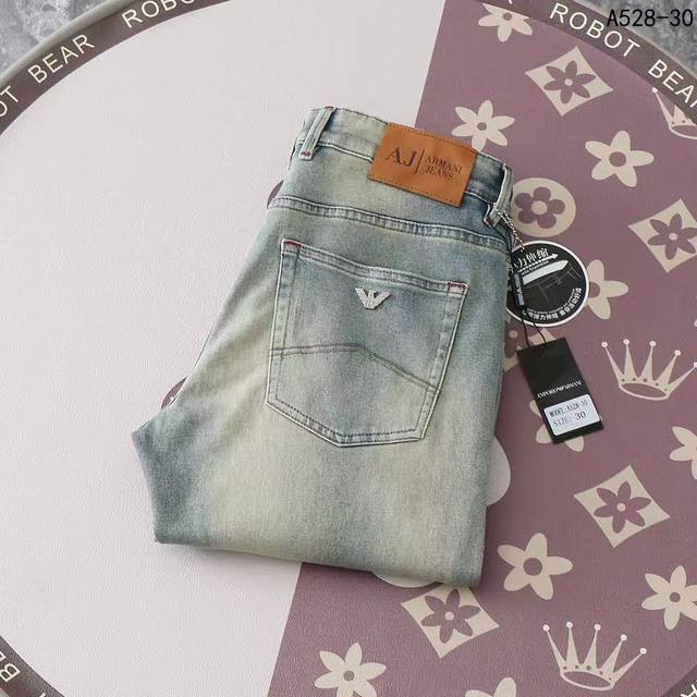 Armani 2025 Spring/Summer new original jeans, small straight leg pants are super