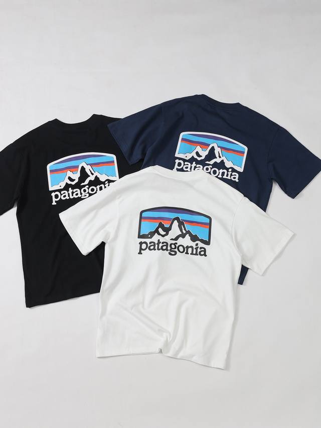 Model No. [S52] Patagonia Classic Series Organic T-Shirt Unisex Logo Printed Sho