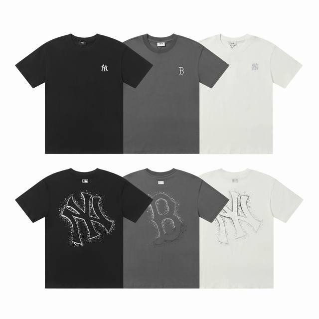 Mlb Men and women couple big logo sports casual short-sleeved round neck fashion