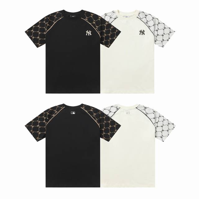 Mlb men and women couple casual T-shirt round neck female fashion diamond old fl