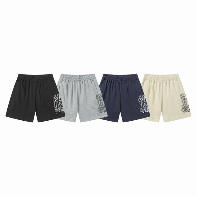 Mlb side eye-catching logo exquisite embellishment fashion casual shorts 25 spri