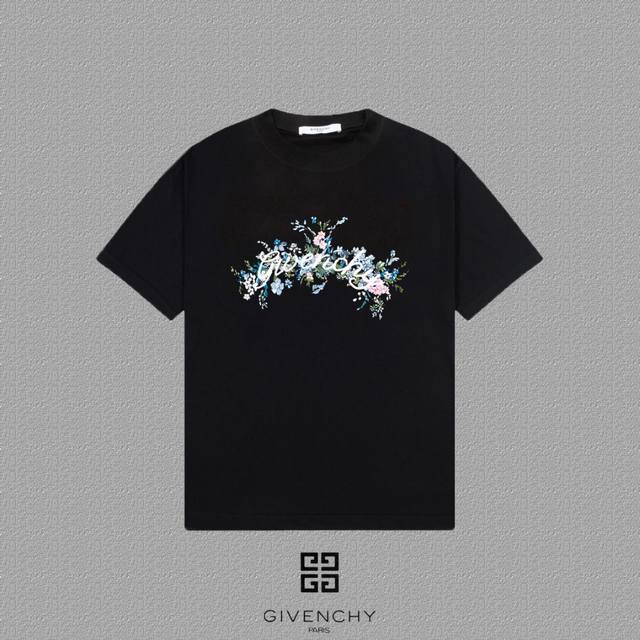 Givenchy] 2025Fw short-sleeved T-shirt with letter logo printing, high-end 26S d
