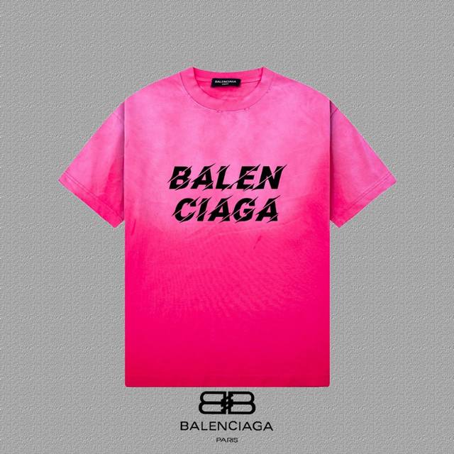 Balenciaga 2025Fw short-sleeved T-shirt High-end 26S double yarn 300g fabric Was