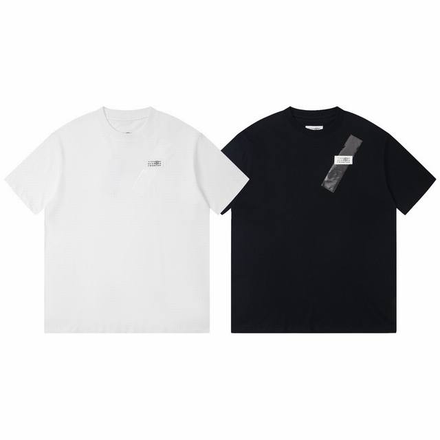 2042# High quality Maison Margiela tape number label short sleeves The chest is