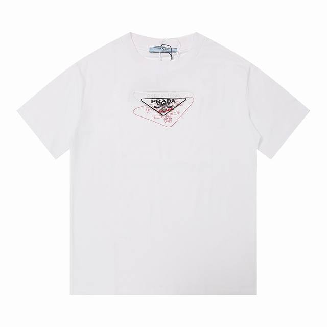 Y056 High version Correct version Prad* 2025 New arrival Embroidered triangle lo