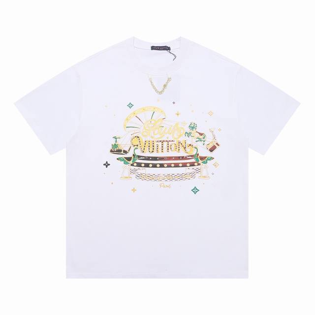 Y035 High version Correct version Lv Louis Vuitto*2025 new arrivals Round neck b