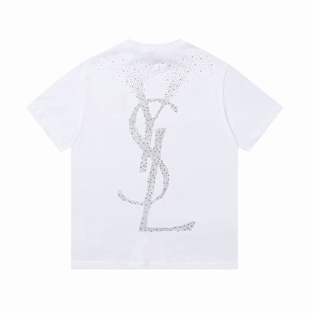 Y024 High version beads diamond Saint Laurent 25Ss new hot diamond letter short