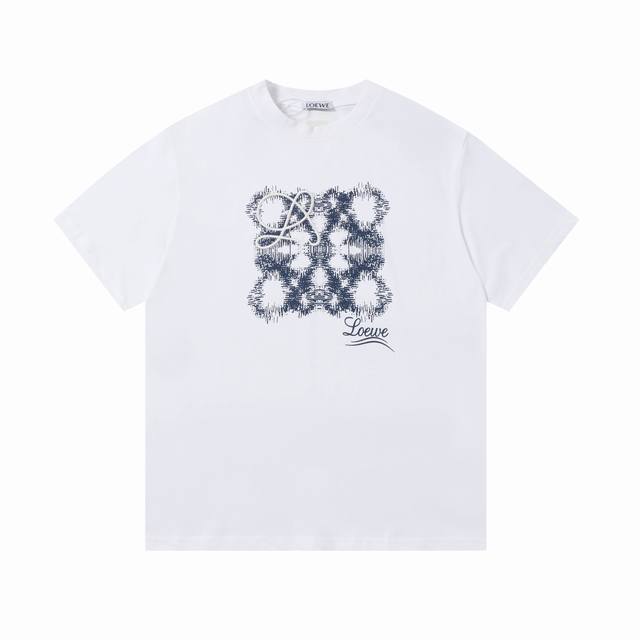 Y022 High version correct version Loewe 25Ss new embroidered Logo letter short s