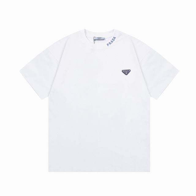Prada Prada collar letter triangle logo print Upgraded, inspired by the 1980s re
