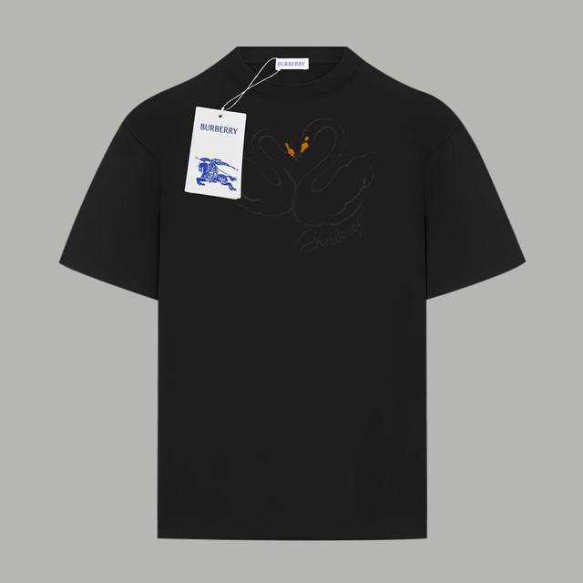Burberry official website same cartoon love swan graffiti letter print double ya