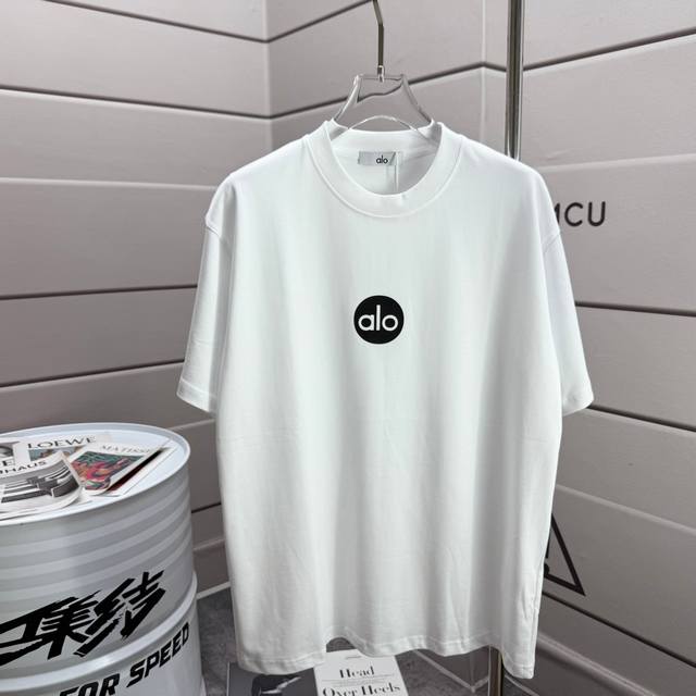 Alo*2025 Spring and Summer Classic Simple Round Letter Thick Plate Three-dimensi