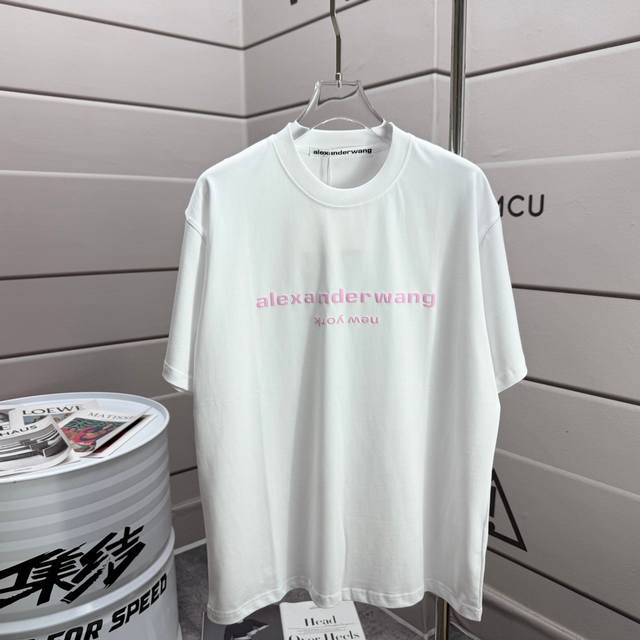 Alexander Wang 2025 Spring and Summer New Pink Letter Wang Foaming Technology Sh