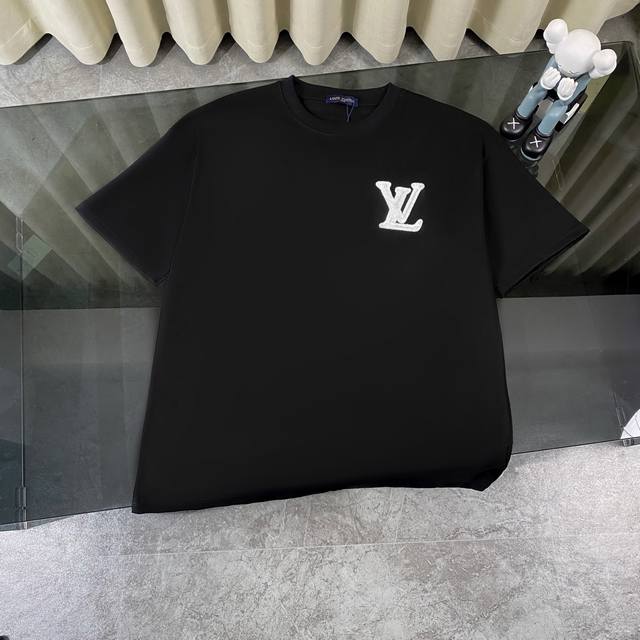 Louis Vuitton Lv 25Ss new classic monogram logo patch embroidered round neck sho