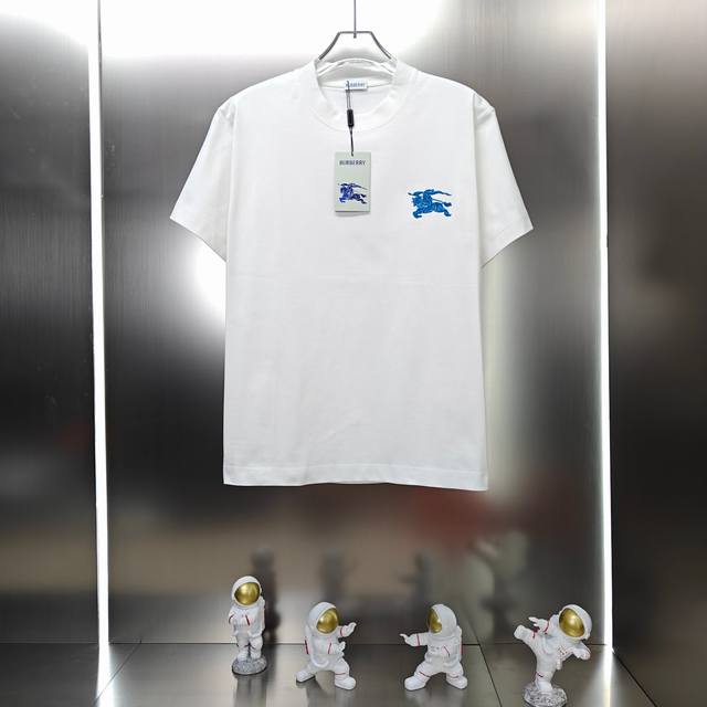 Burberry 2025 Spring and Summer new unisex short-sleeved T-shirt! Customized exc