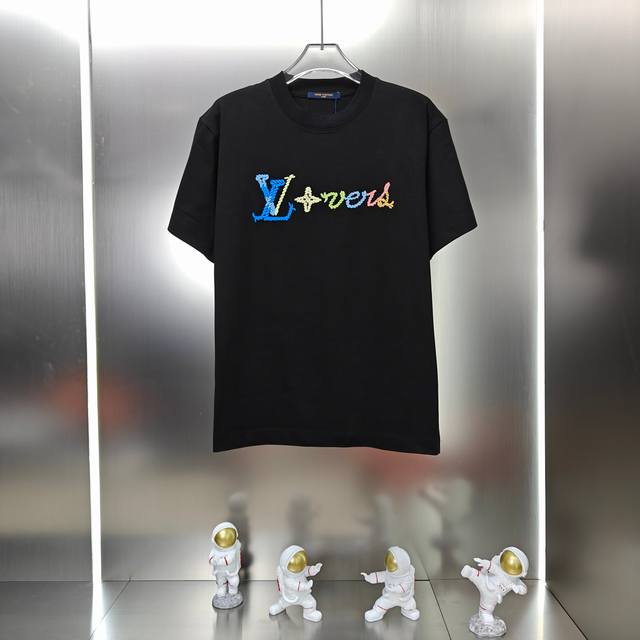 Louis Vuitton Lv 2025 Spring and Summer new unisex short-sleeved T-shirt! Custom