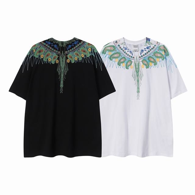 Marcelo Bron Mb new high quality peacock wings pure cotton T-shirt Size: SML Xl