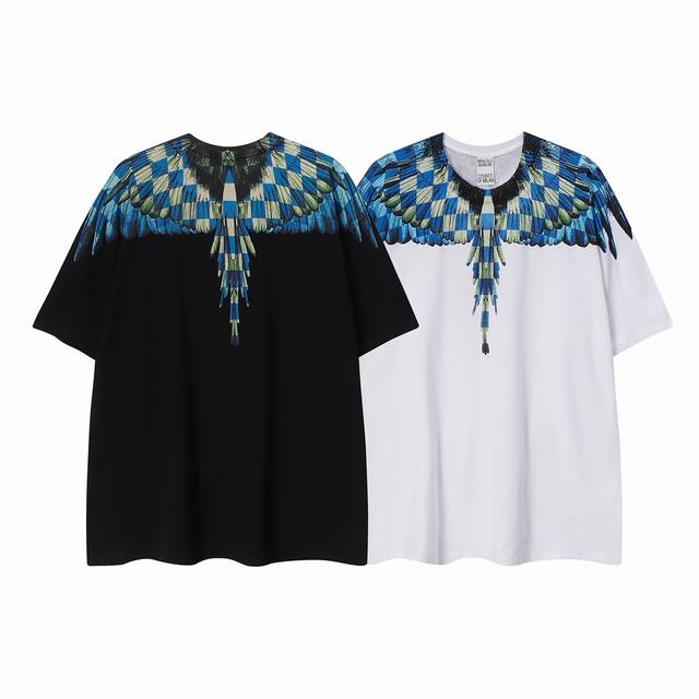Marcelo Bron Mb new high quality chessboard wings pure cotton T-shirt Size: SML