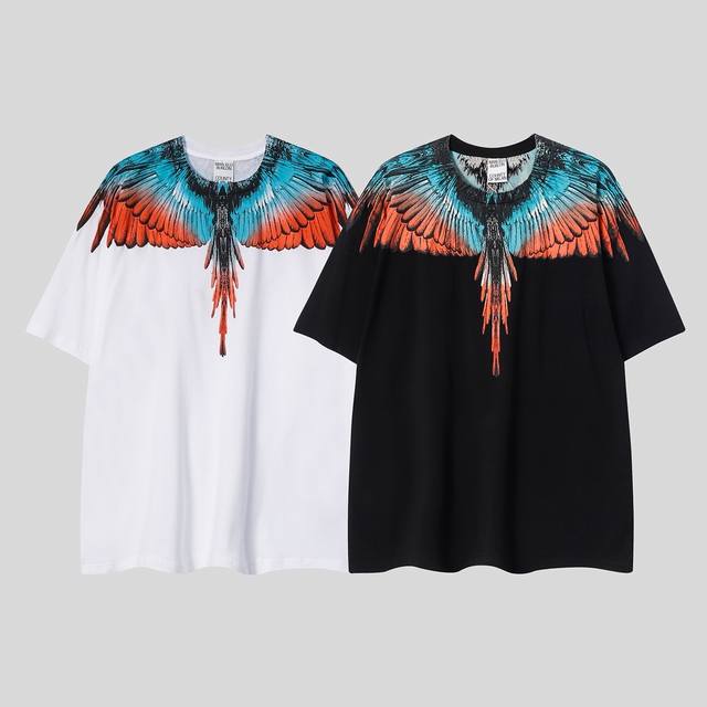 Marcelo Bron Mb new pure cotton high quality Tiffany green and orange wings prin