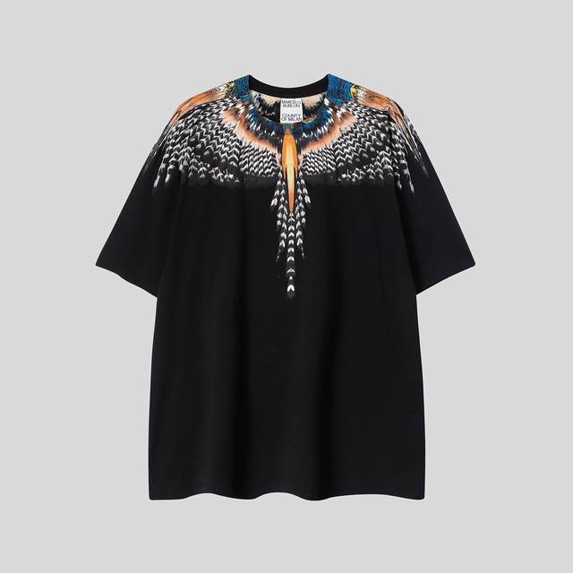 Marcelo Bron Mb new highest quality Indian Eagle feather wings pure cotton T-shi