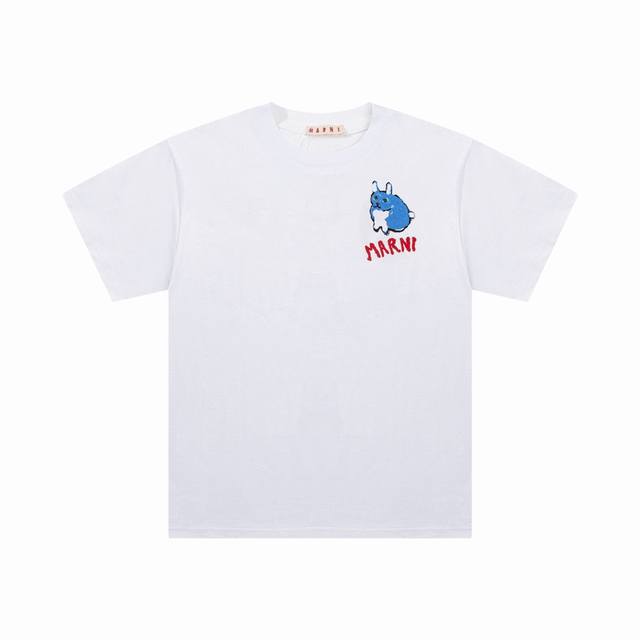 1182# Marni Spring/Summer Rabbit Year Limited Edition Round Neck Cartoon Rabbit