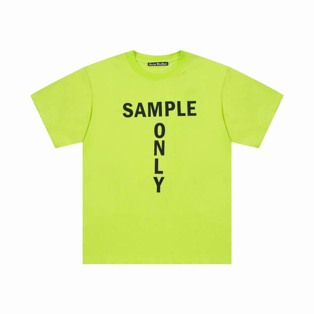 1210# Acne Studios new lyocell couple letter print short-sleeved T-shirt loose c