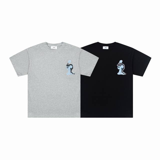 1213# Ami Paris Dragon Year Capsule Series 24 Spring and Summer New Cotton Round