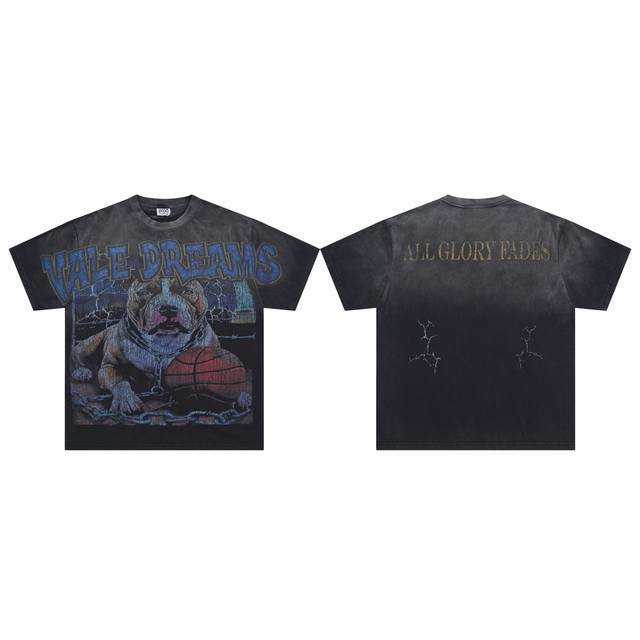 V531# Vale Forever Valley Sport Guard Dog Big Tee White ink direct spray high qu