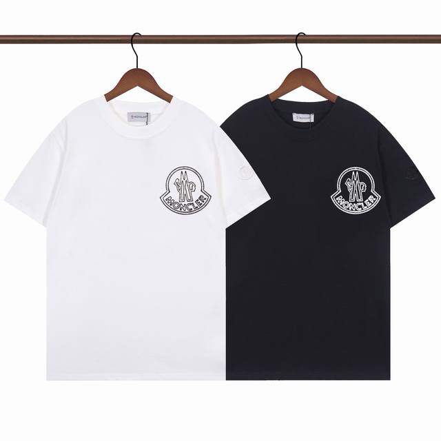 R375# Moncler official website same classic simple logo design printing 270G dou