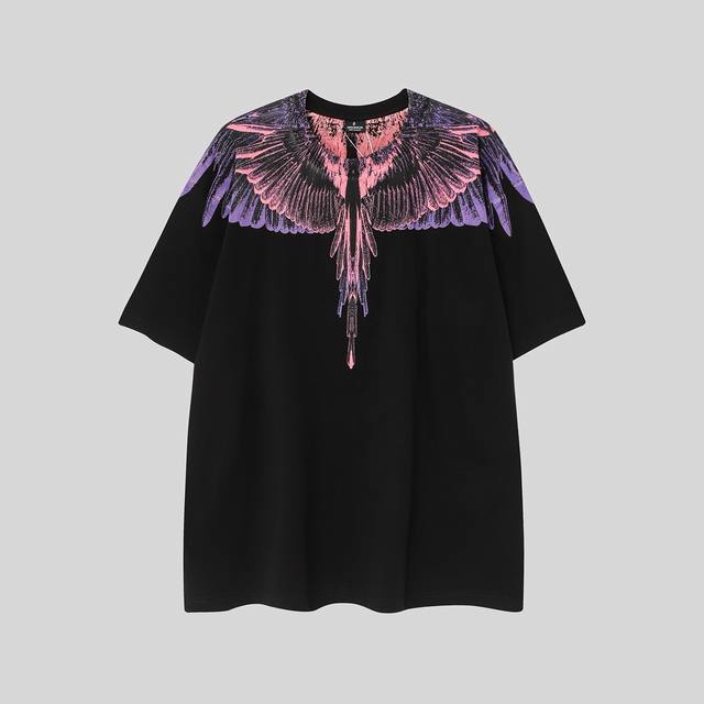 Marcelo Blond Mb spring and summer new top version purple gradient feather wings