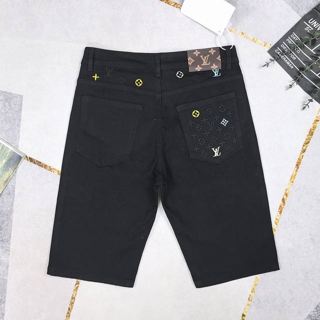 Style No. Cc884 Lv Louis Vuitton's latest super soft denim shorts Lv's top-grade