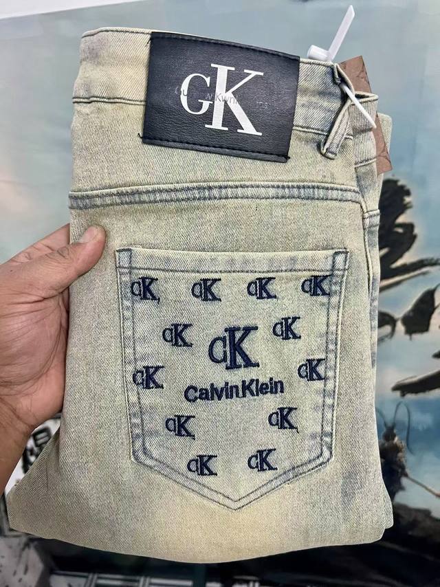 Style No. Cc857 Calvin Kleinck 24Ss new autumn and winter jeans - The fabric tex