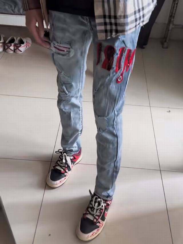 Style No. Cc666 Amiri Mx1 High Street Jeans Slim Fit Trousers Fog High Street Me