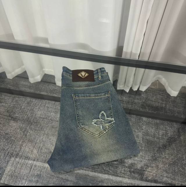 Style No. Cc876 Lv Louis Vuitton's latest super soft jeans Lv's top-grade materi