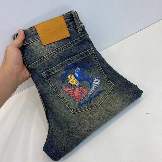 Style No. Cc801 Lv Louis Vuitton's latest super soft jeans Lv's top-grade materi