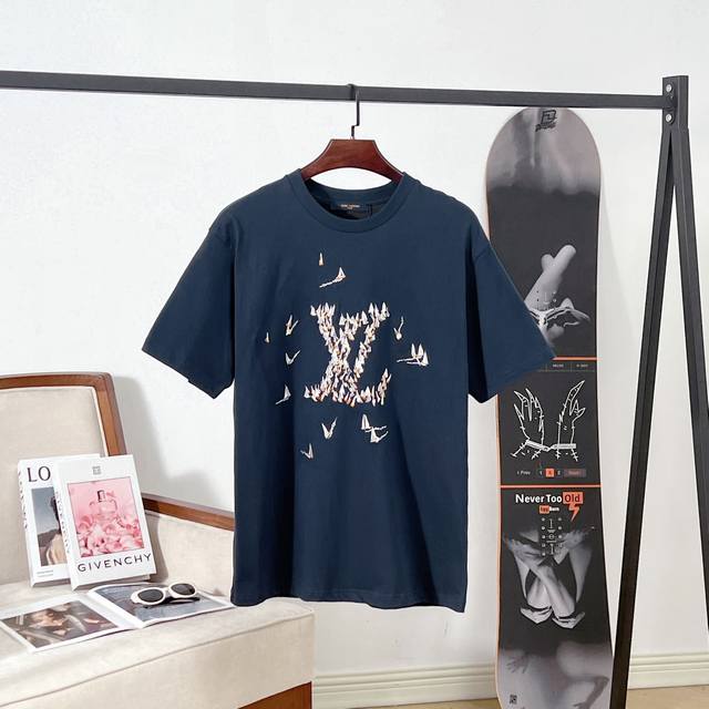 Louis Vuitton Lv boat sailboat embroidered short-sleeved T-shirt The embroidery