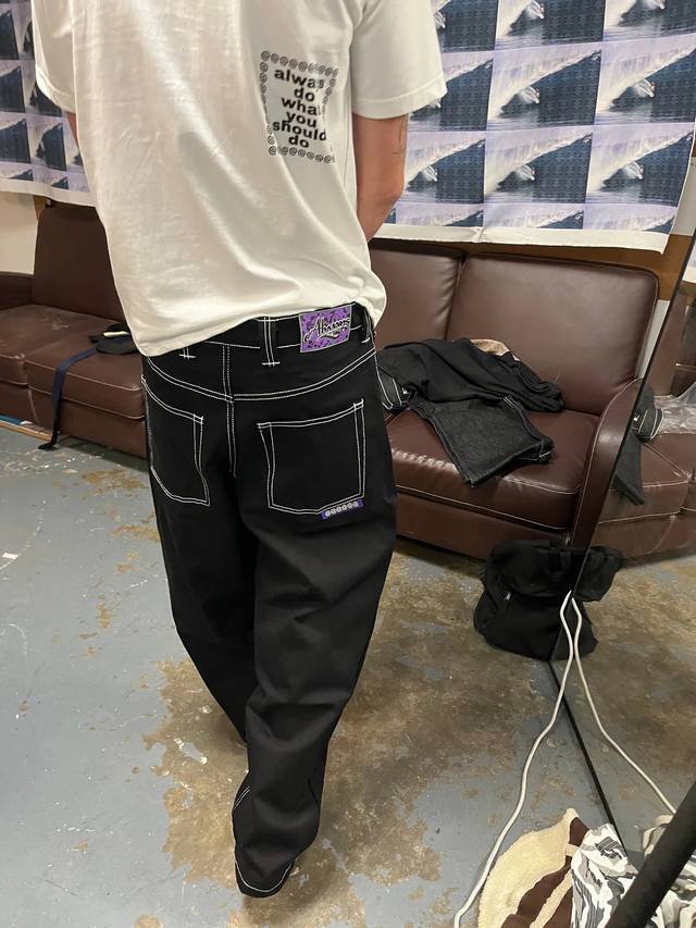 Ad302#Adwysd Alwaydowhatyoushoulddo Unisex Low Key Purple Label Denim Color: Bla