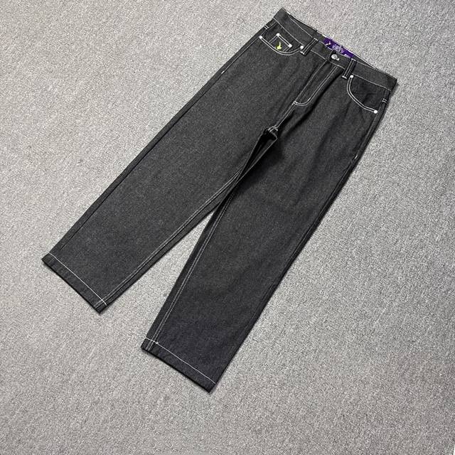 Ad305# Real photos Adwysd Heavy Duty Unisex Denim Gray Label Sun Curl Jeans Colo