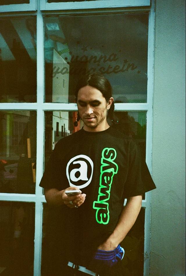 Ad05# Real photos Adwysd Alwaydowhatyoushoulddo Sun roll big logo short sleeves