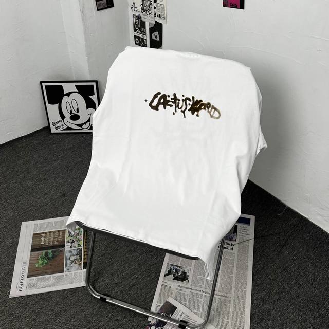 T110 Travis Scott Cactus Jack Blackout cartoon graffiti parade peripheral short