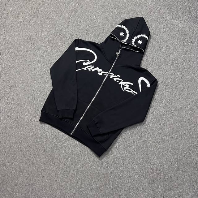 Ca05# Actual photos Carsicko Full Zip Hoodie Polar Fleece Zipper Jacket Customiz