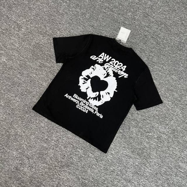 Art-210# Actual photo Arte Rose Tee Rose short sleeves 230G pure cotton double y