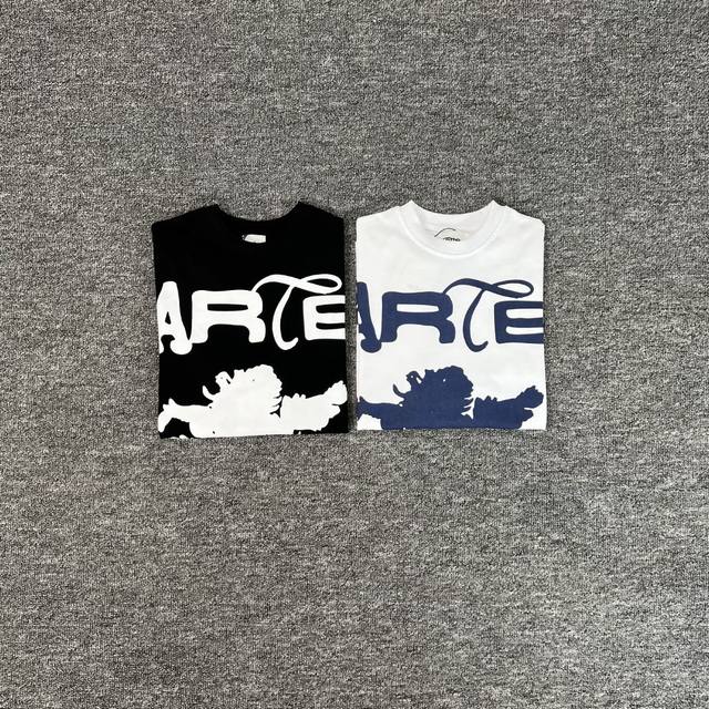 Art-211# Actual photos Arte Big Flowers T-Shirt Floral short sleeves 230G pure c