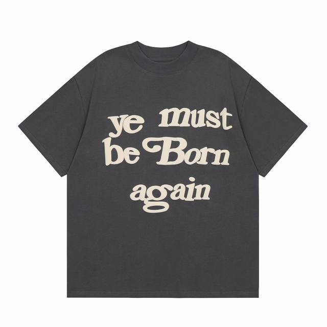 C111 White background Cpfm Kanye Ye Must Be Born Again Rebirth foam short sleeve