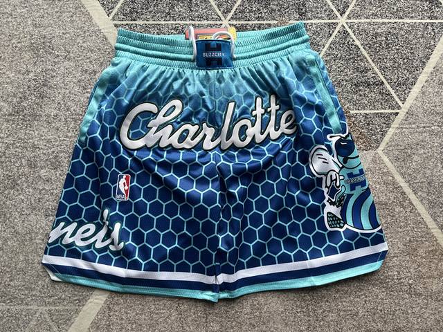 Style No. K27 Mitchell &Ness X Just Don co-branded Hornets retro embroidered sho