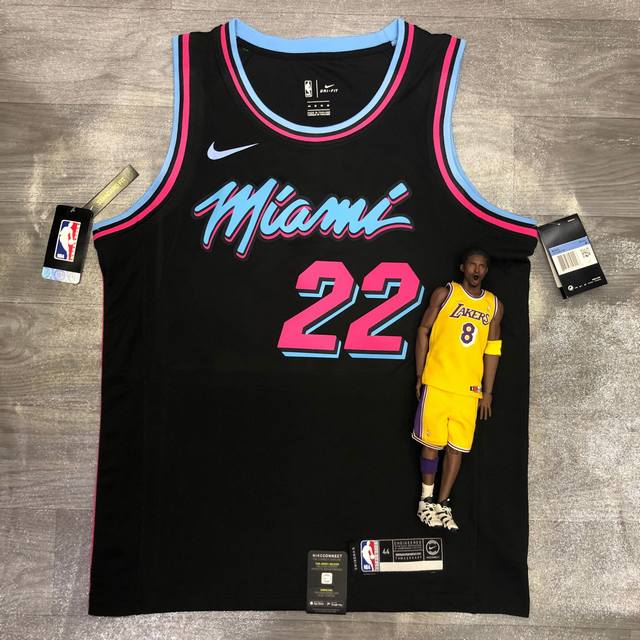 Top embroidery model number S65 Miami Heat Jimmy Butler Icon Edition City Editio
