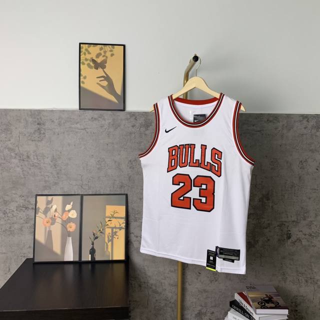 Style S023 Top embroidery version Hanging photo Nikenba Chicago Bulls Jordan No.