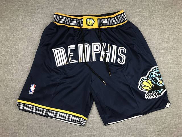 Style No. K151 Top embroidery version Grizzlies City Edition Pocket Pants Basket