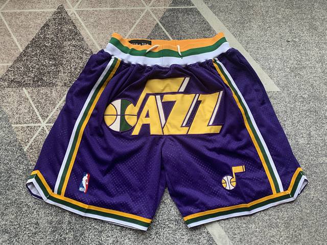 Style No. K85 Top embroidery version Just Don Nba Miami Heat Team Shorts Just Do
